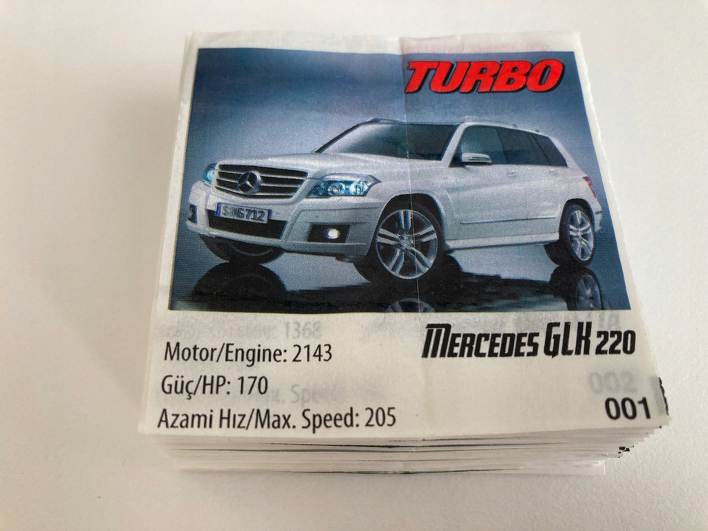 Obrazki guma Turbo 2014 nowa seria - zestaw 160szt