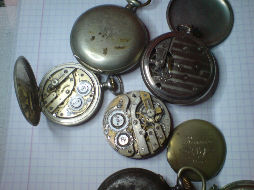 Zegarki Kieszonkowe -Części-Zestaw2