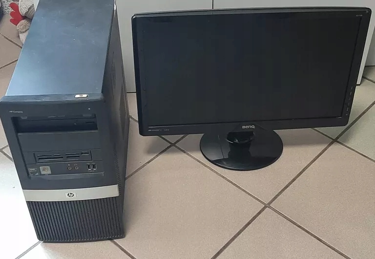 KOMPUTER STACJONARNY HP COMPAQ + MONITOR BENQ 22'