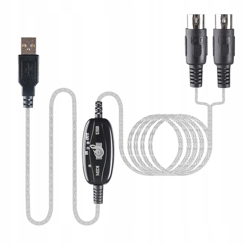 KABEL ADAPTER USB NA MIDI IN OUT INTERFEJS