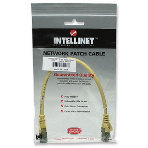 Kabel krosowy PATCH CORD CAT6 UTP 0,5 m żółty 100