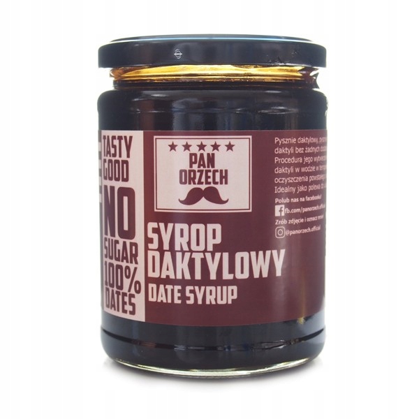 SYROP DAKTYLOWY NATURALNY WYSOKA JAKOŚĆ 500g