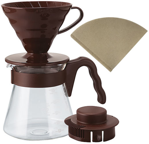 HARIO Zestaw do kawy V60-02 Drip Filtr Serwer 0,7l