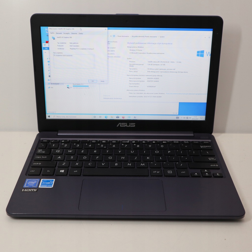 ASUS - ノートパソコン　ASUS X207N ASUS エイスース ノートパソコン Windows10 X207N ネイビー 一部