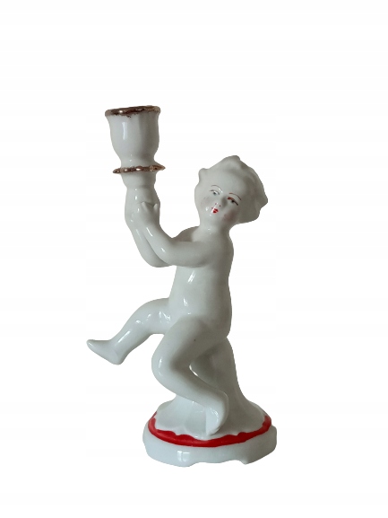 Syg. świecznik porcelanowy ( figurka )