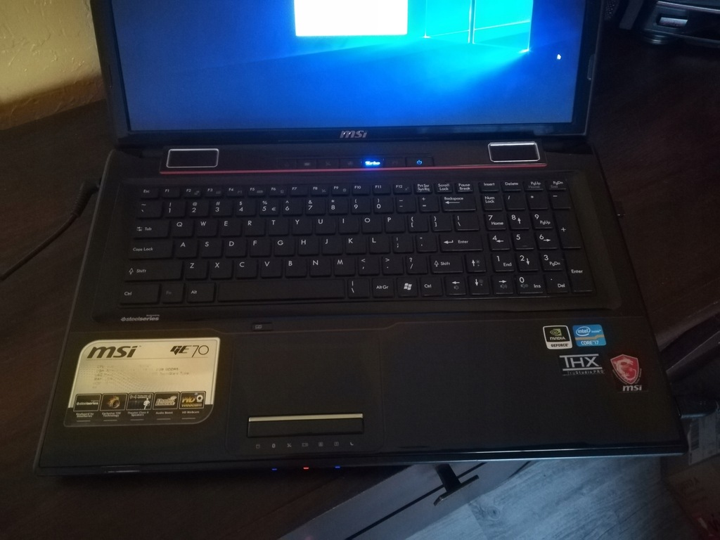 Laptop MSI GE70 0NC używany bez systemu