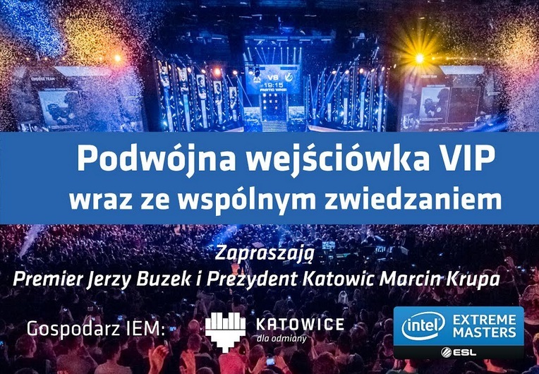 Bilet VIP dla 2os. na IEM2019 od J.Buzek i M.Krupa