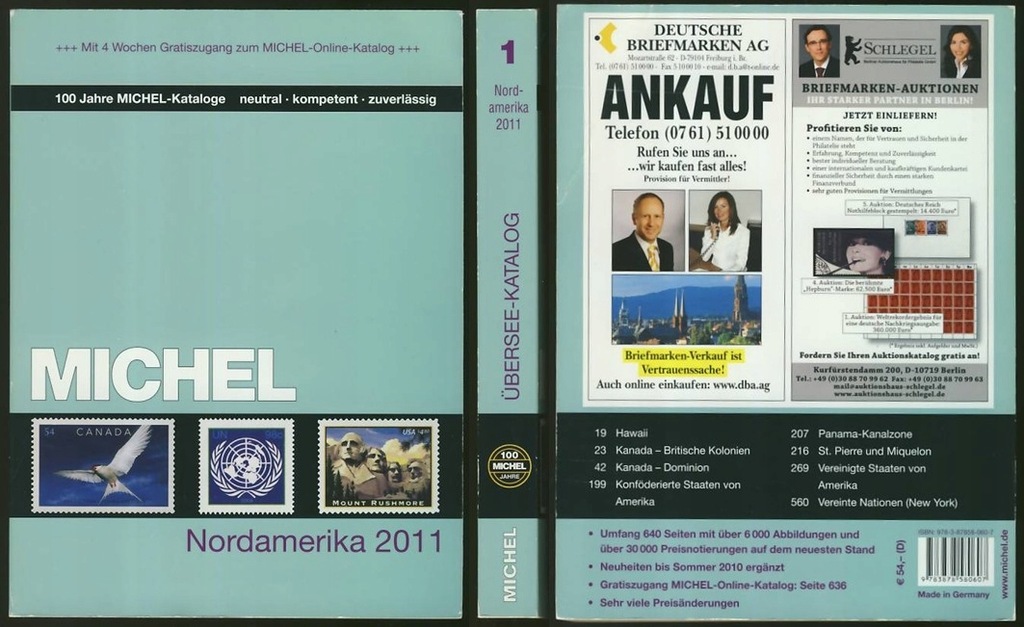 Katalog MICHEL Nordamerika 2011 rok