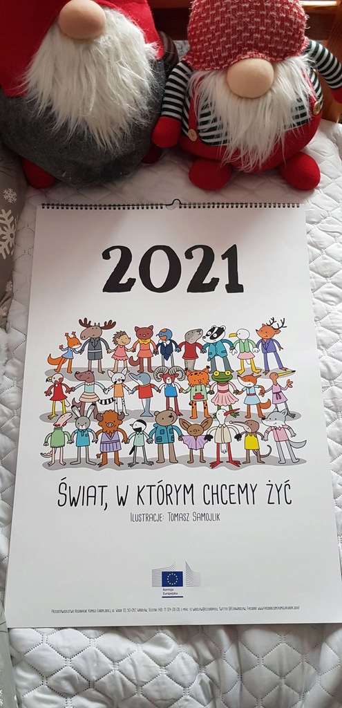 Kalendarz ścienny 2021 ilustracje: Tomasz Samojlik