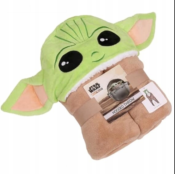 Baby Yoda Koc z Kapturem - Idealna Narzuta dla Miłośników STAR WARS