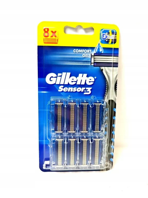 GILLETTE SENSOR 3 WKŁADY 8 SZTUK