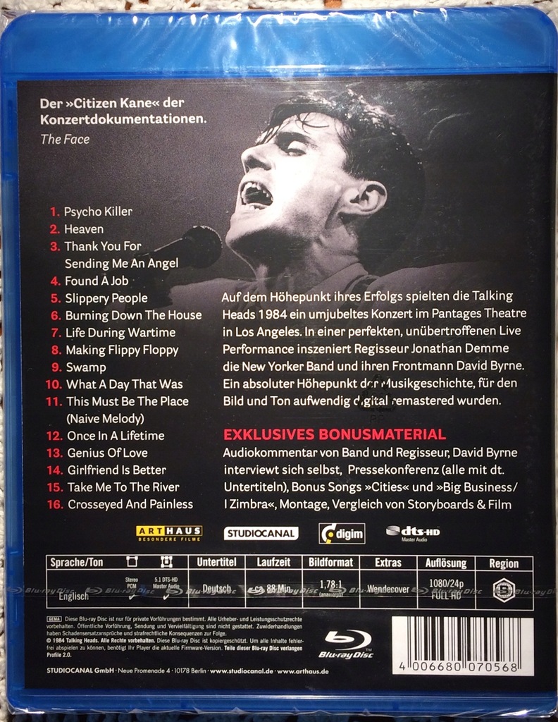 The talking heads stop making sense (bluray) 10045503370