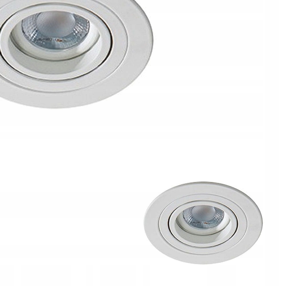 AZzardo Oczko sufitowe okrągłe CARO ROUND białe regulowane na GU10 AZ2430