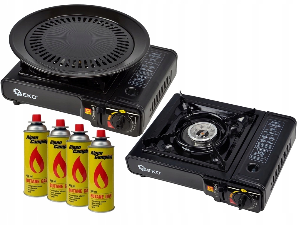Kuchenka Turystyczna Gazowa 2w1 Butla Grill 4xgaz 7902498745