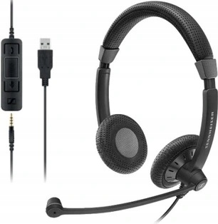 Słuchawki przewodowe Headset Sennheiser SC75 USB