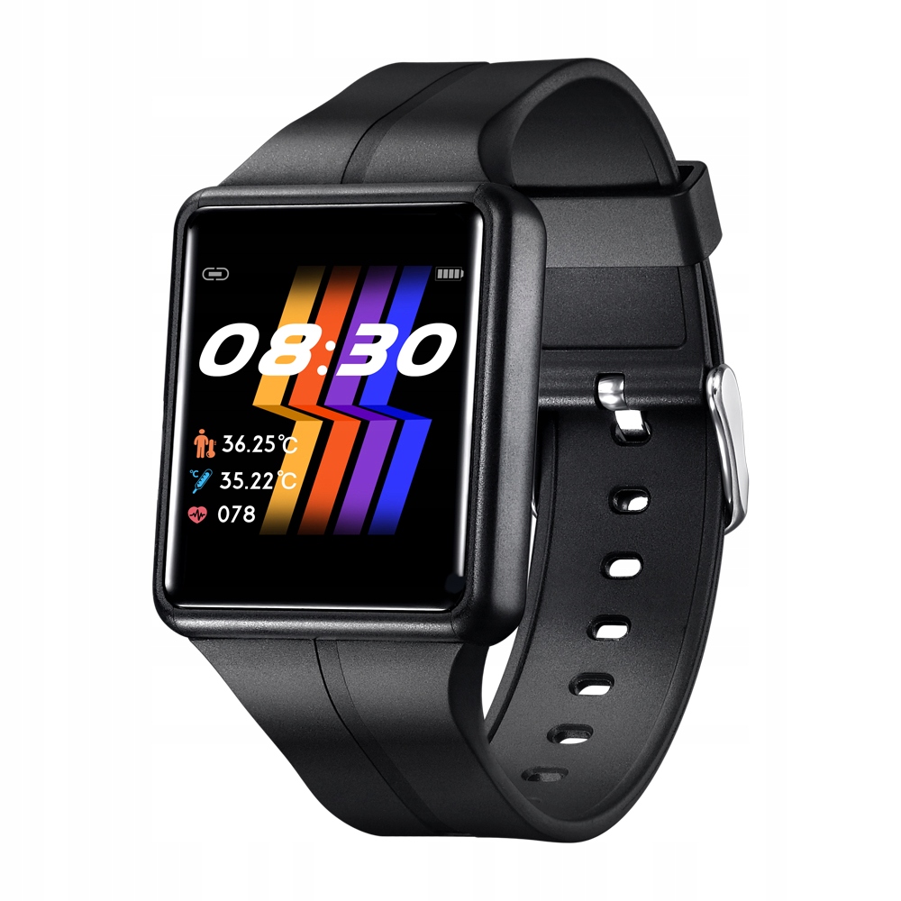 SMARTWATCH zegarek SMARTBAND Pulsometr TERMOMETR