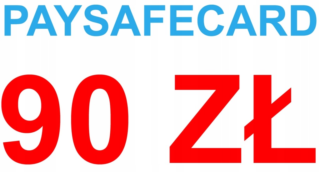 PaySafeCard 90 ( 50 + 20 + 20 ) PLN PSC KOD PIN KARTA 90 ZŁ