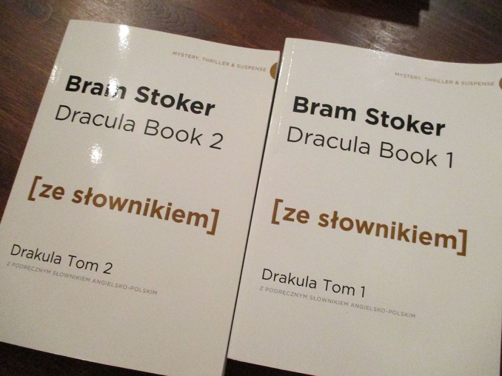 Dracula Bram Stoker ang ze słownikiem 2 tomy