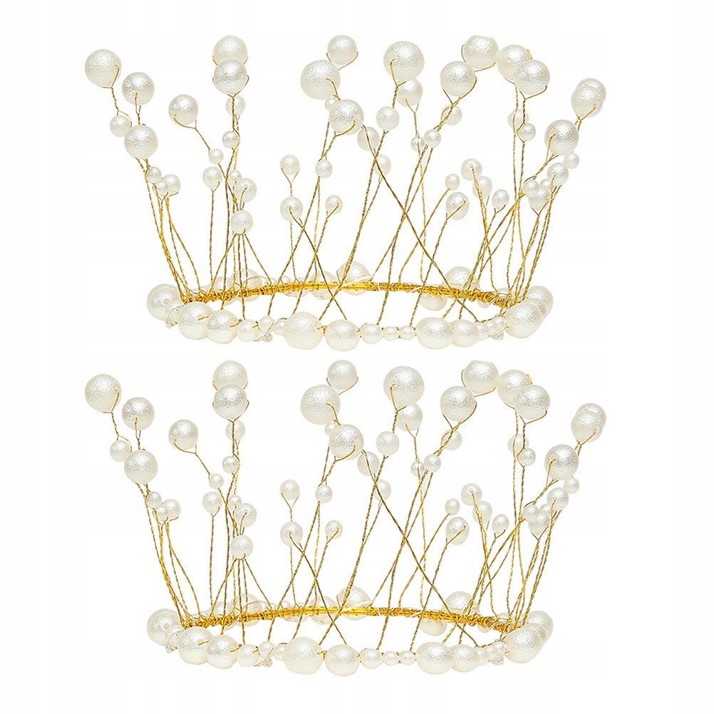 2 sztuk Crown Cake Decor Headpiece Royal