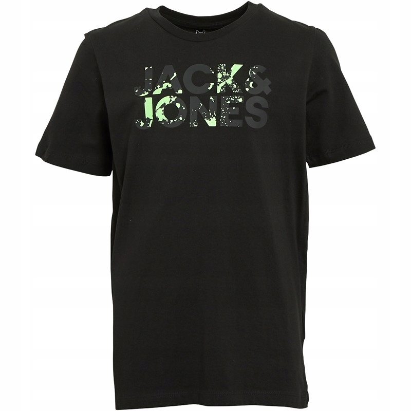 T-shirty JACK AND JONES dla chłopców, czarne r. 152cm