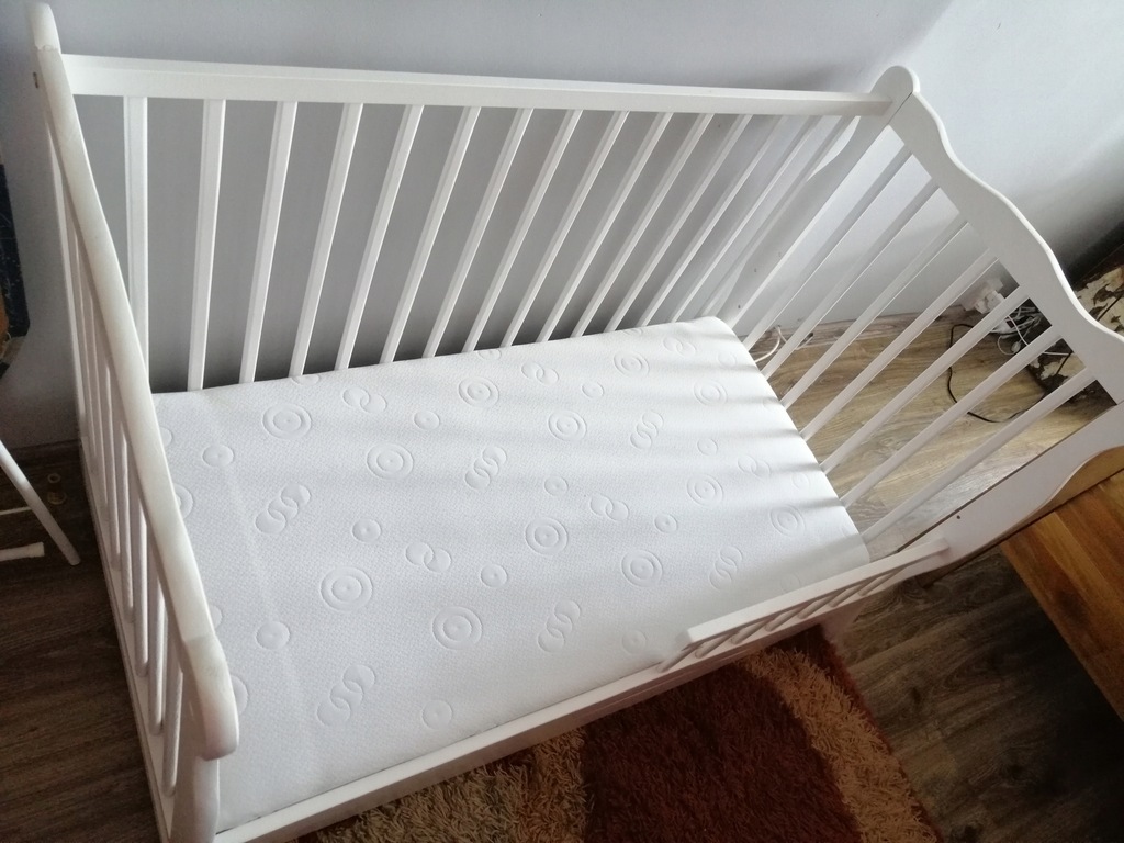 Łóżeczko dla dziecka 120x60 Białe