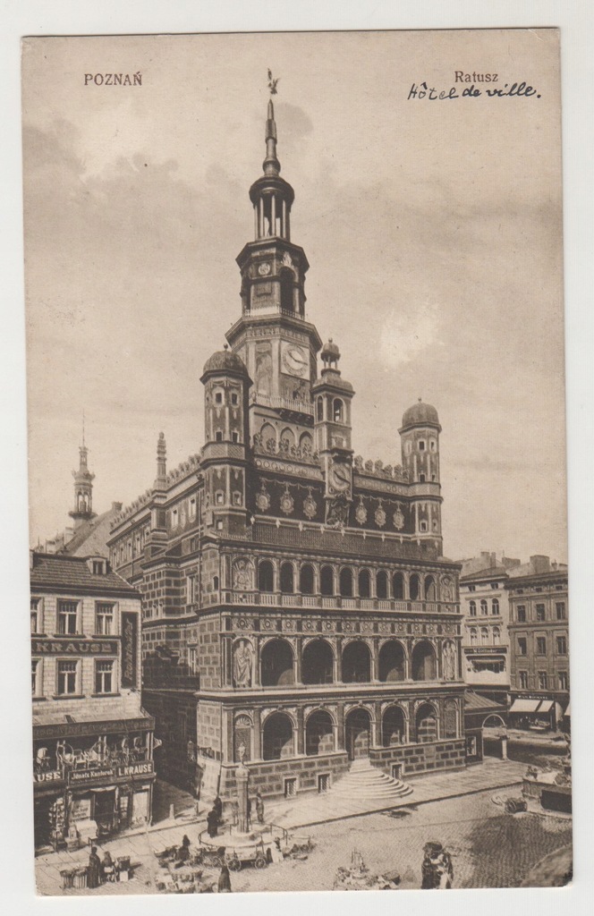 Poznań - Ratusz, ok. 1920