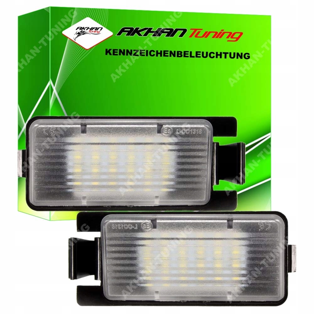 KB63 oświetlenie tablicy rejestracyjnej, ksenonowe białe Plug&Play CanBus