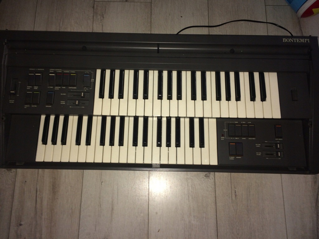 Stare organy bontempi dwurzędowe keyboard z wadą