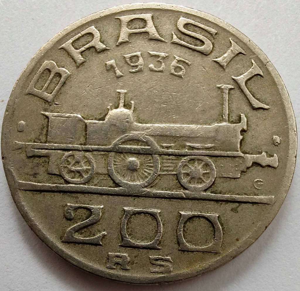 1817 - Brazylia 200 realów, 1936