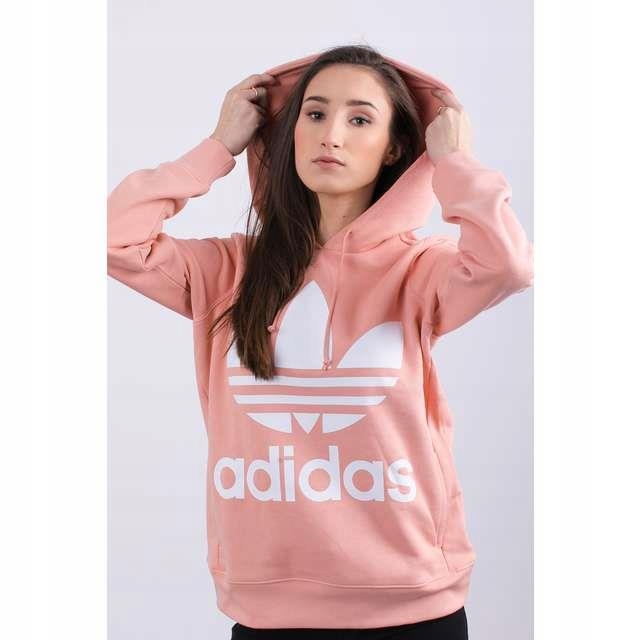 adidas trefoil hoodie dusty pink