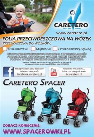 Folia na wózek z przekładaną rączką