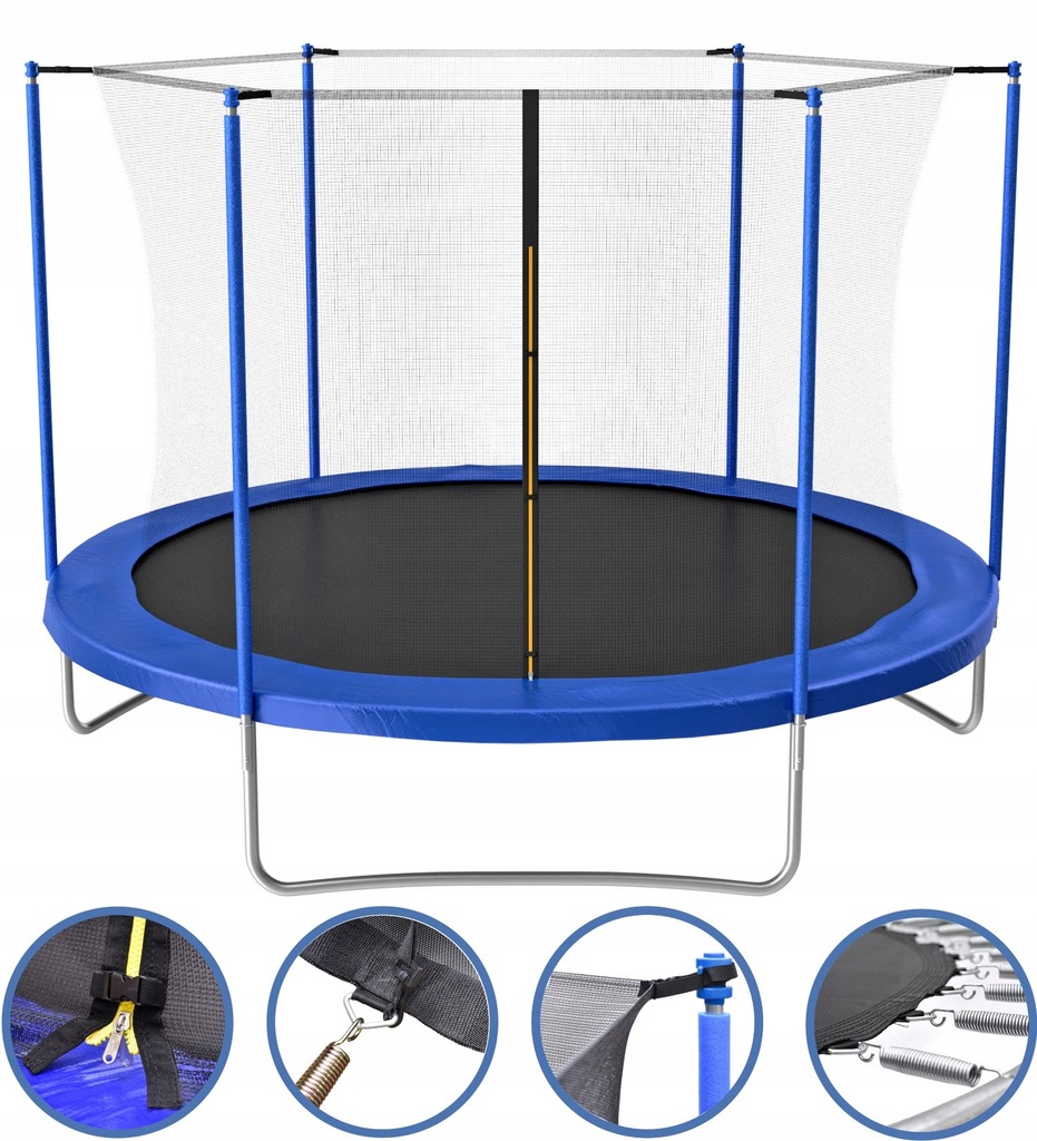 TRAMPOLINA OGRODOWA JUMI 252 cm 8 ft UPOMINEK