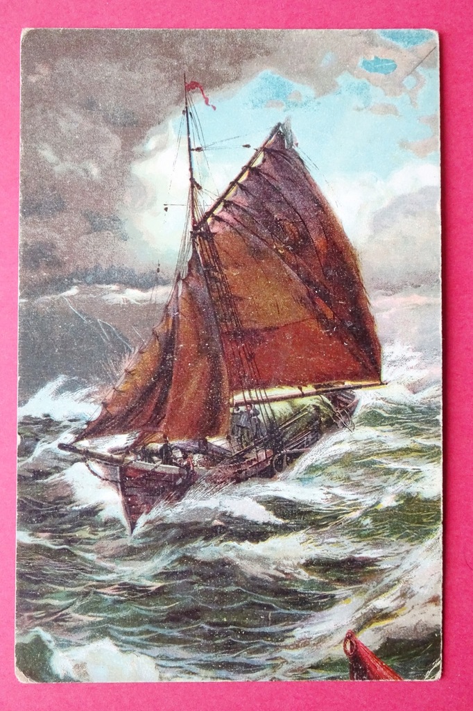 Widoczek Morski - Łódź Rybacka #T5403# morze, statek, zaglowiec, wyd. SVD