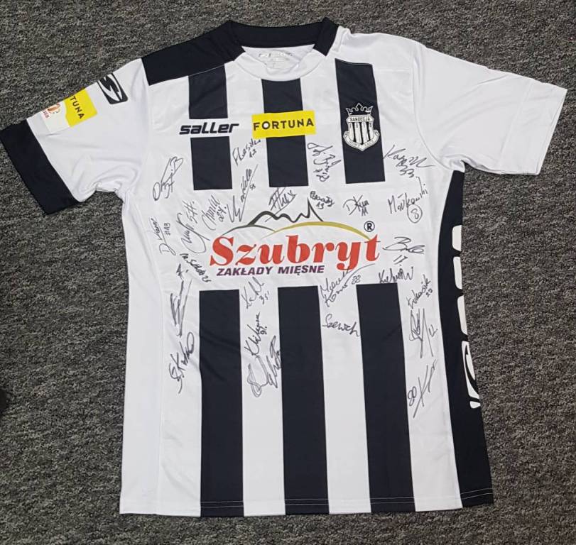 Sandecja Nowy Sącz - koszulka z autografami
