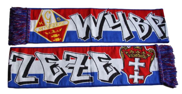 GKS WYBRZEŻE GDAŃSK SZALIK TKANY ŻUŻEL KIBIC