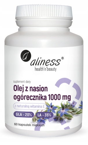 ALINESS Olej z nasion ogórecznika 20%/35% 1000 mg