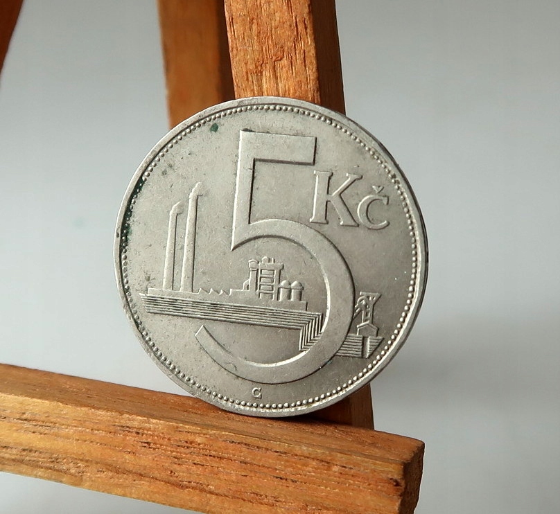 5 KORON - 1938 ROK - CZECHOSŁOWACJA