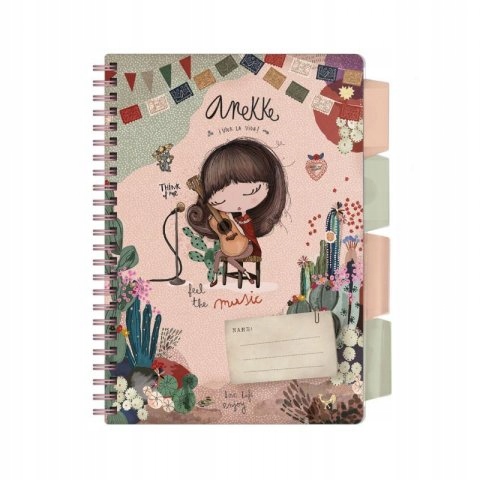 Kołonotes A5 z zakładkami Anekke 1547-0331 SZ-84392