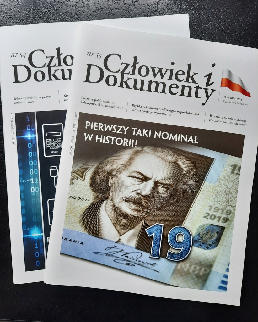 PWPW Człowiek i dokumenty nr 54 i 55