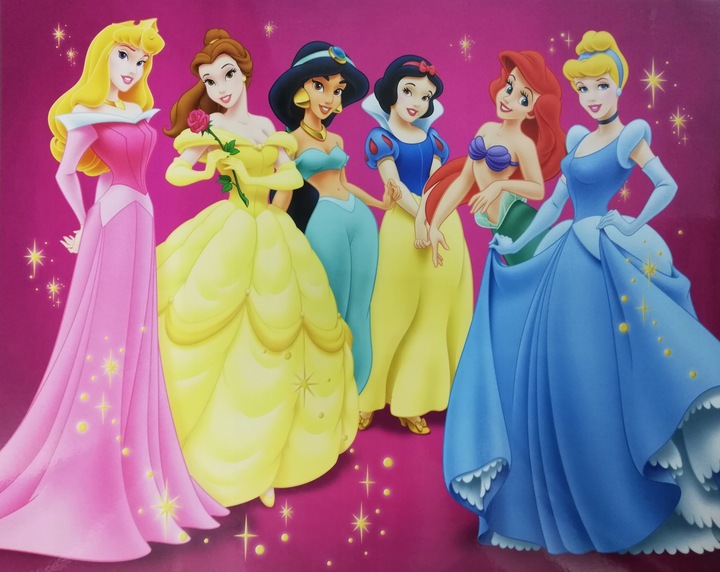 Grafika plakat Laminat 40x50 Disney - Księżniczki
