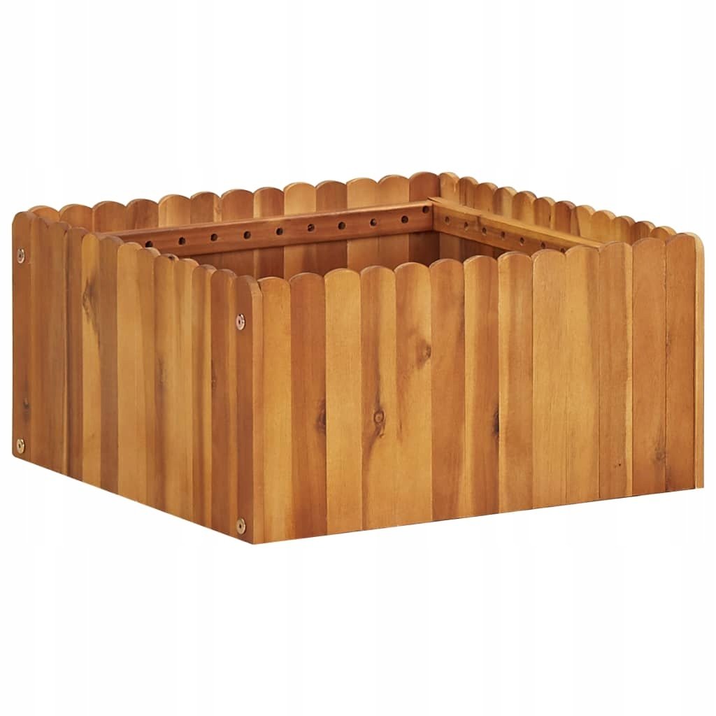 Donica ogrodowa, 50x50x25 cm, drewniana doniczka