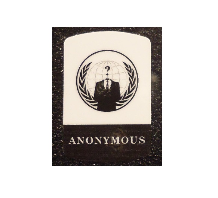 322 Naklejka Anonymous 19 x 28 mm
