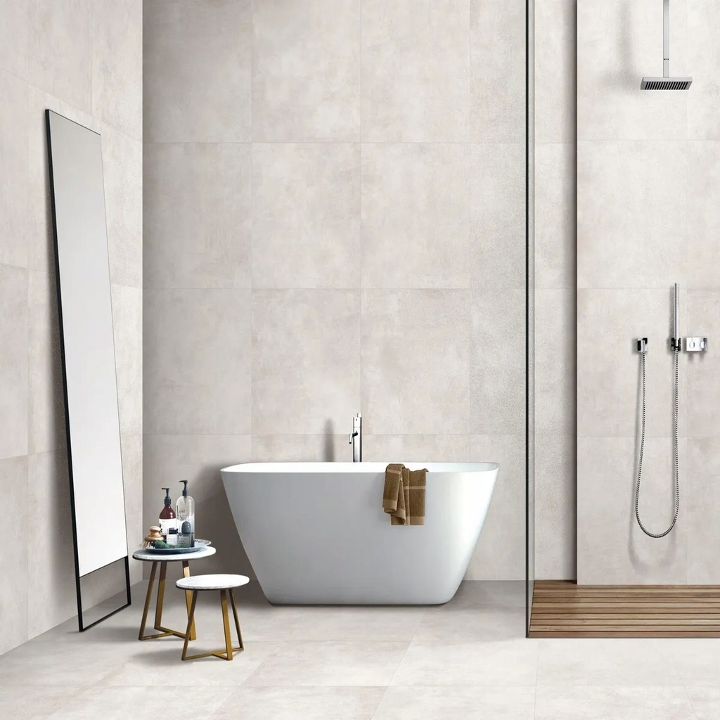 Gres szkliwiony Samos White Lapato 60 x 60 Artens Leroy Merlin