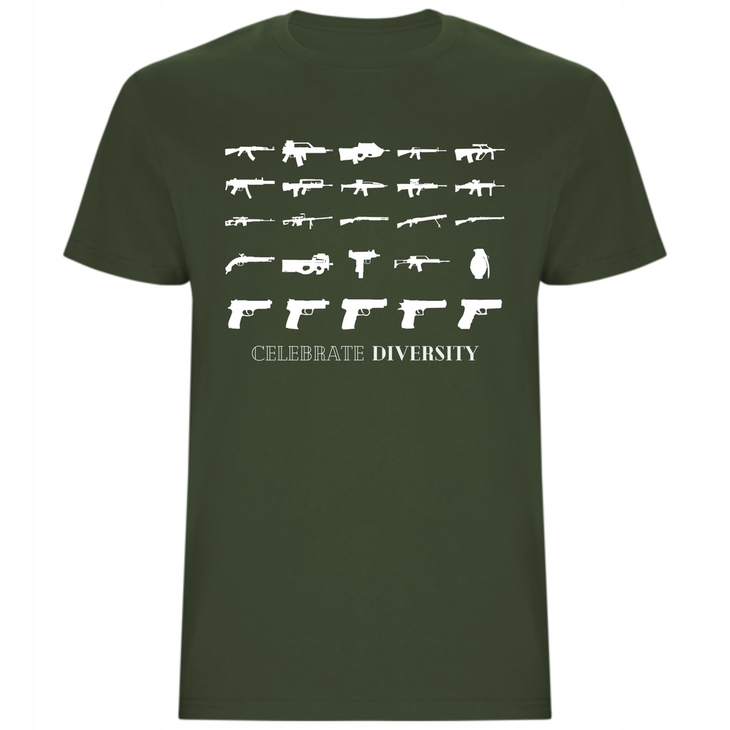 KOSZULKA T-SHIRT STRZELECTWO STRZELNICA BROŃ glock karabin strzelba