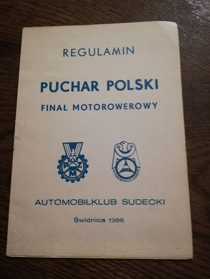 MOTOROWEROWY PUCHAR POLSKI AUTOMOBILKLUB 1986