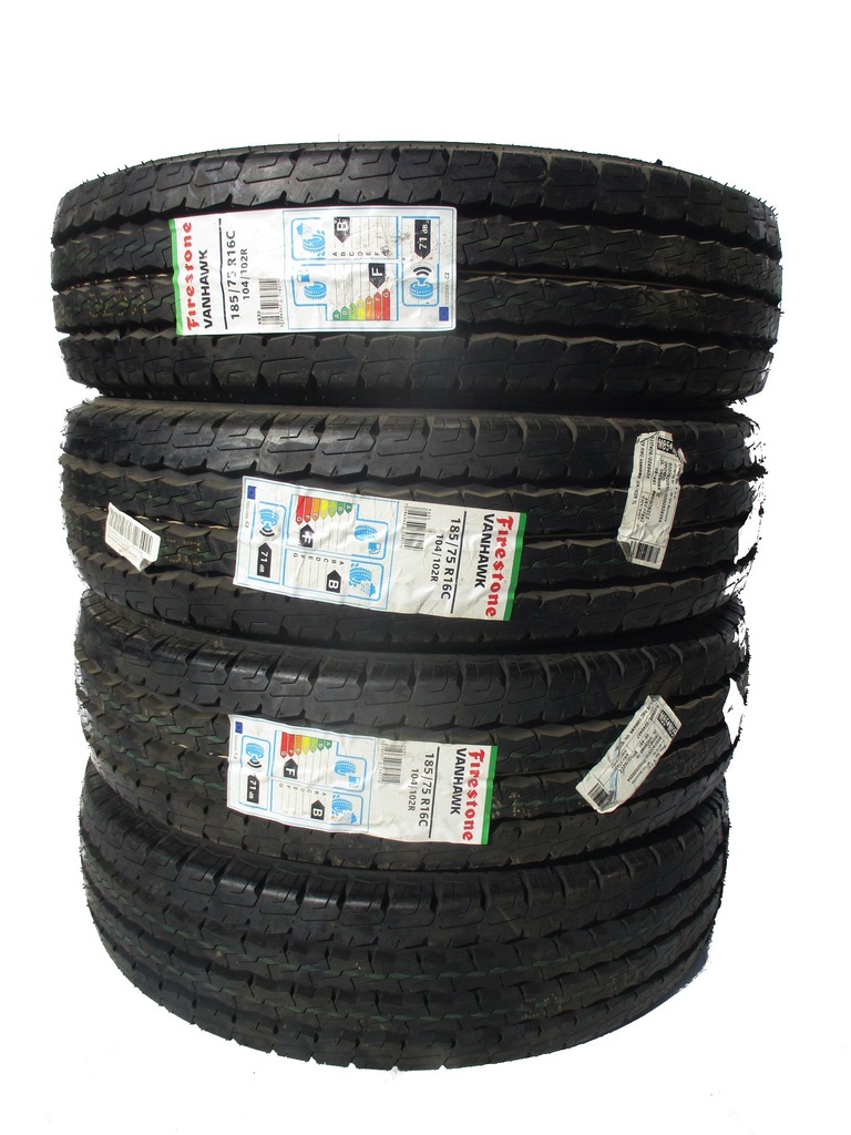 4 opony letnie nowe 185/75R16C Firestone Van