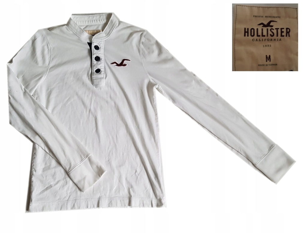 Bluza Hollister biała rozmiar M