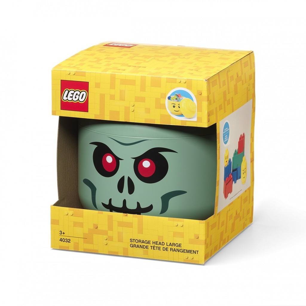 Pojemnik duża głowa LEGO - Zombie