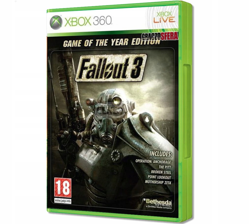 FALLOUT 3 GAME OF THE YEAR GOTY XBOX 360 - 11873758672 - oficjalne ...