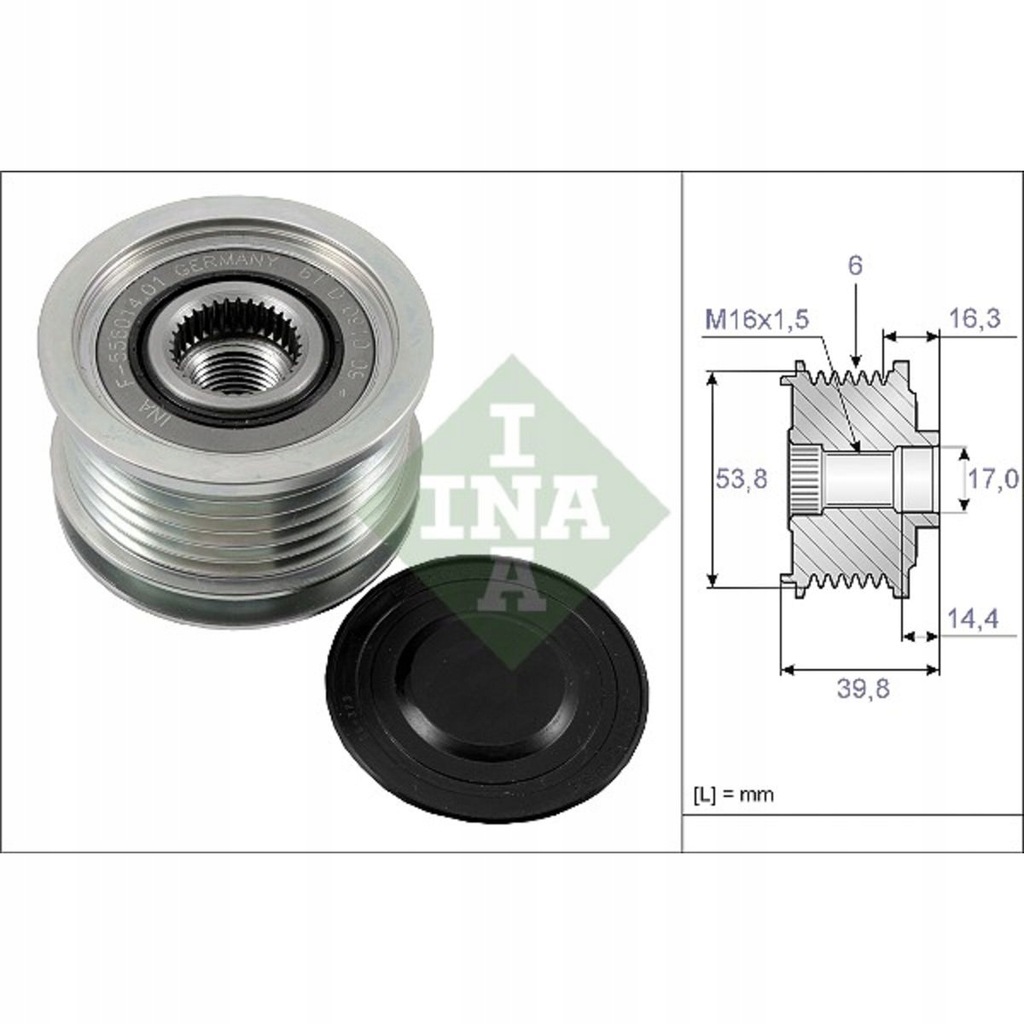 Koło Pasowe Alternatora Citroen C-Crosser, C-Cross - 9495708793 - Oficjalne Archiwum Allegro